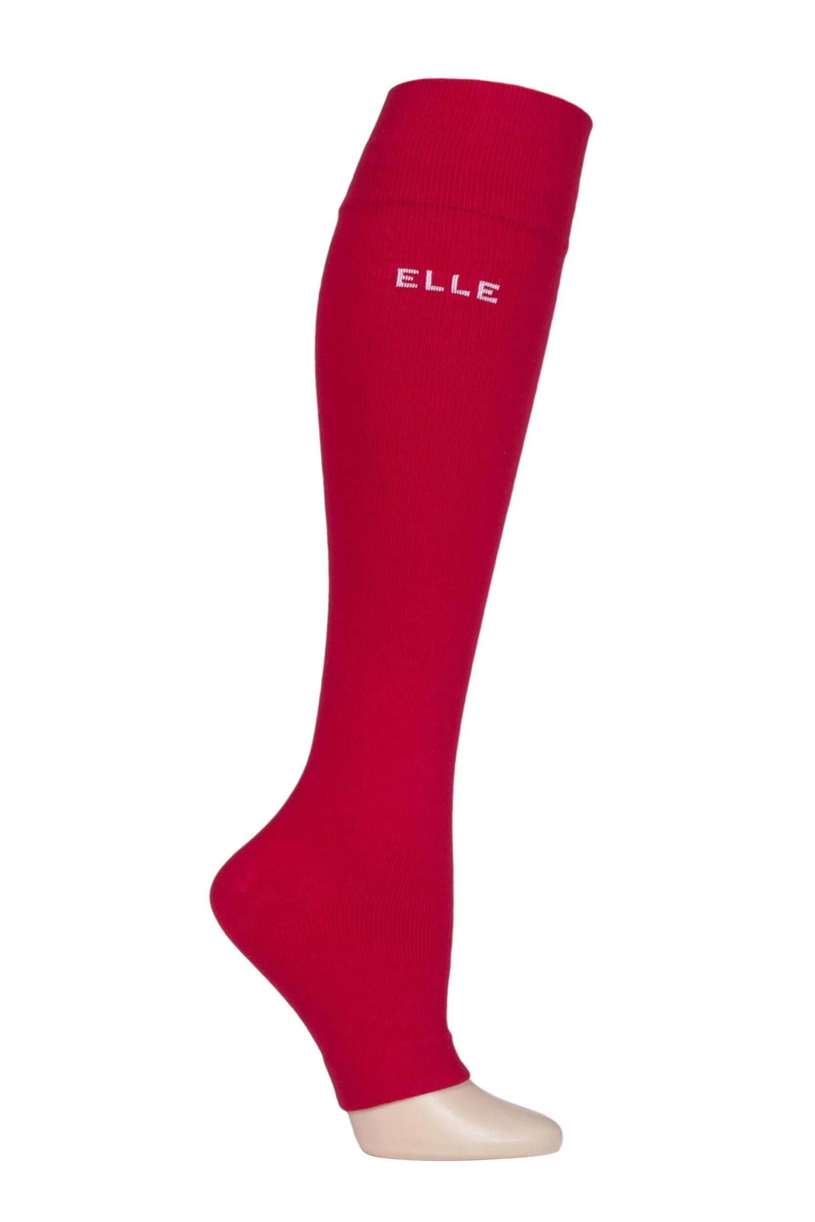 Pair Red Milk Compression Open Toe Socks Ladies Small - - Red - Size: Small - ELLE - FashionsVida