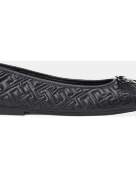Bailarinas negra tejido plano - Tommy Hilfiger - FashionsVida