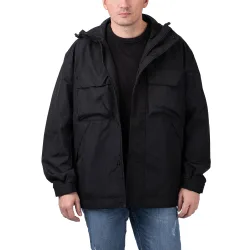 Technical Windbreaker Jacket Black L Herren