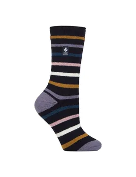 Thermal Lite Ladies Patterned Socks - - Size: 4-6 - Heat Holders - FashionsVida