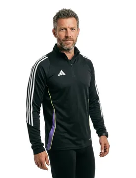 Sweat à Demi-zip Tiro 24 Training Black / Purple Rush XL - Adidas - FashionsVida