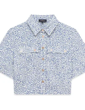 Camisa de mujer con bolsillos y estampado - Caroll - FashionsVida