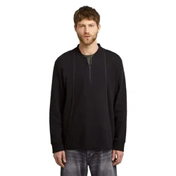 Maglietta A Maniche Lunghe Tweeter A Line Half Zip Dark Black L