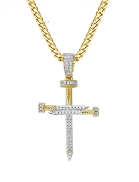 VANAXIN Iced Out Fashionable Cross Pendant for Women Men Bling Cubic Zirconia Necklace Ladies Jewelry Gift - Aliexpress - FashionsVida