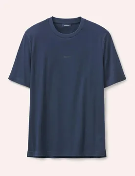 T-Shirt aus Baumwolle, normale Größen, Farbe Blau, 60, merzerisierte Baumwolle besonders weich Herren - Walbusch - FashionsVida