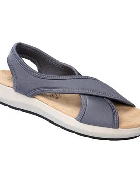 Stretch-Sandale "Pisa“ grau 39 Damen - walzvital - FashionsVida