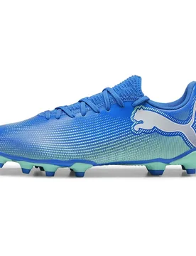 Chaussures De Football Future 7 Play Fg/ag Hyperlink Blue / Mint / White EU 46 - Puma - FashionsVida