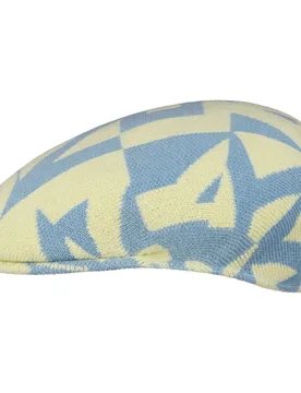 Superfan 504 Flat Cap by - blue-yellow - Herren - Size: XL (60-61 cm) - Kangol - FashionsVida