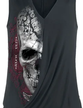 Top - Devil Skull Pact - M bis 4XL - für Damen - Größe 4XL - schwarz - Frauen - female - Alchemy England - FashionsVida
