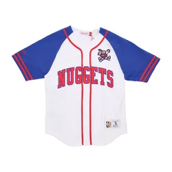 Casacca Bottoni Uomo Nba Practice Day Button Front Jersey Hardwood Classics Dennug White