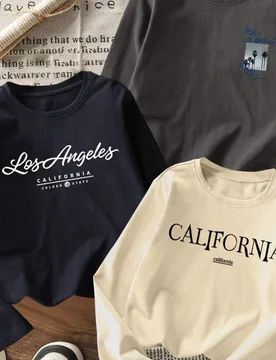 Camiseta de manga larga con estampado casual de 3 piezas para niño preadolescente, ropa para estudiantes jóvenes, top de moda cálido y cómodo para - Shein - FashionsVida