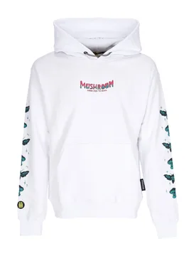 Felpa Cappuccio Uomo Terror From the Bridge Hoodie White - MUSHROOM - FashionsVida
