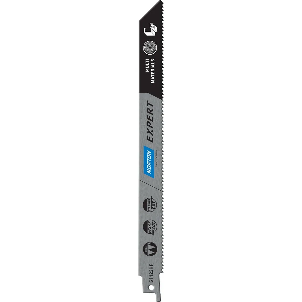 Hojas de Sierra para Multimateriales corte recto 288 mm - NORTON EXPERT - FashionsVida