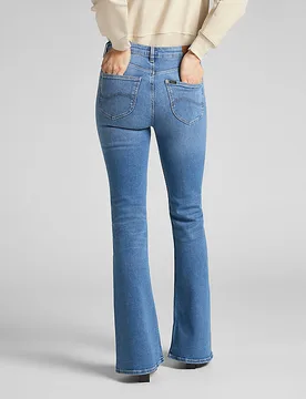 Breese Flare Jean Jaded Größe 26x33 female - Lee - FashionsVida