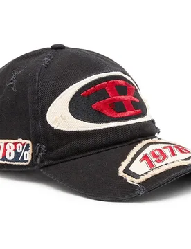 Gorra de béisbol de hombre ajustable con parches bordados - Diesel - FashionsVida
