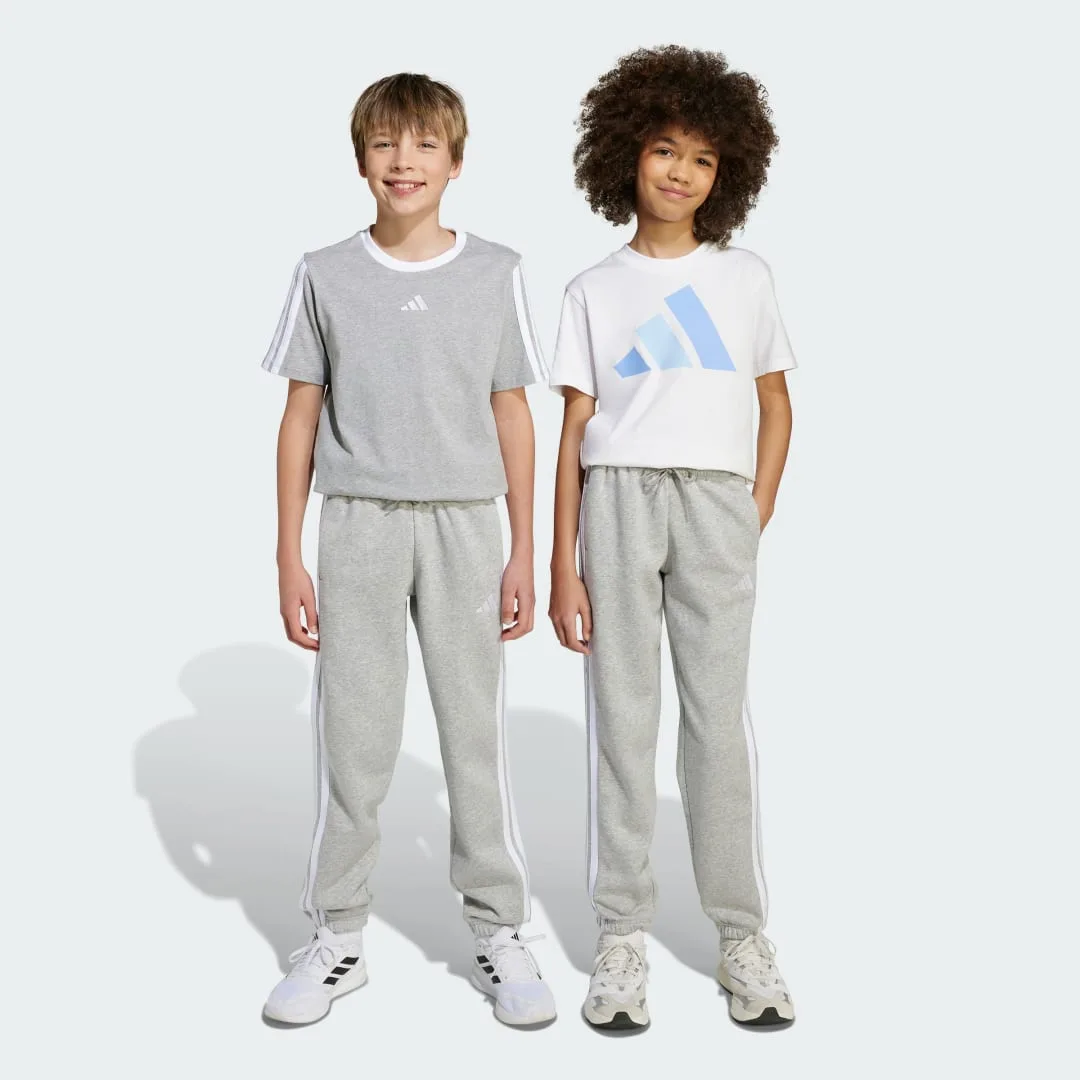 Pantaloni Essentials Junior 13-14A Medium Grey Heather / White - Adidas - FashionsVida