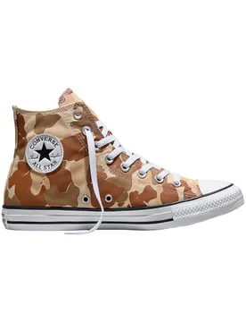 Sneakers hautes en toile - Chuck Taylor All Star High Camo Miso Glaze/Warm Quarry - Taille 41.5 - Marron - Converse - FashionsVida
