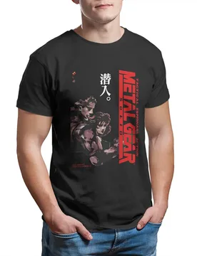 Metal gear solid mgsv phantom pain T-Shirt for Men vintage men clothing Large size 100% Cotton mens shirts graphic tee - Aliexpress - FashionsVida