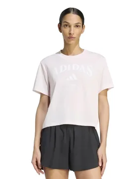 Heritage Graphic Short Sleeve T-shirt Distilled Pink M - Adidas - FashionsVida