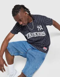 MLB New York Yankees Pinstripe T-Shirt - Herren, Blau - male - Size: XL