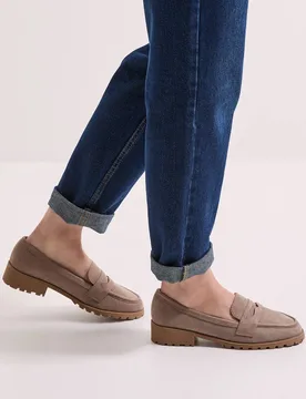 Women's Leoni Chunky Loafers in Taupe Size: 8 - Taupe - Size: 8 - Dorothy perkins - FashionsVida
