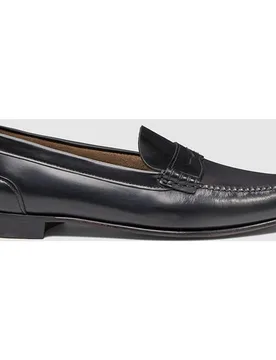 Mocasines de hombre de piel con adorno de antifaz - Castellano - FashionsVida