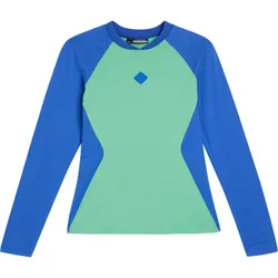 Polo Magnolia, langarm, türkis/blau xs