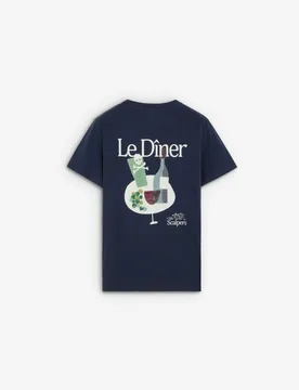 Camiseta de manga corta de hombre con cuello redondo y estampado trasero - Scalpers - FashionsVida