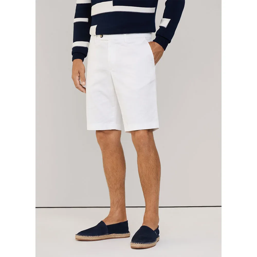 FaÇonnable Pantaloni Corti Classic Fm800098 White 48 - Façonnable - FashionsVida
