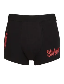 Music Collection 1 Pack Slipknot Boxer Shorts Black Extra Large - Black - Size: Extra Large - SockShop - FashionsVida