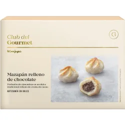 Mazapán relleno de chocolate
