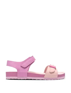 Kids' Riptape Buckle Sandals (7 Small-9 Small) Pink Female - Clarks - FashionsVida