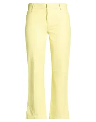 Pantalones Mujer Amarillo pastel XS Mujer