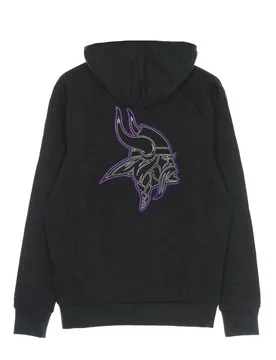 Felpa Cappuccio Uomo Nfl Outline Logo Po Hoodie Minvik Black/original Team Colors - New era - FashionsVida