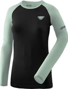 Alpine PRO L/S Laufshirt Damen Black Out Jadelite Gr. L - Dynafit - FashionsVida