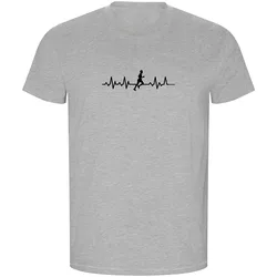 Maglietta A Maniche Corte Runner Heartbeat Eco Heather Grey 3XL
