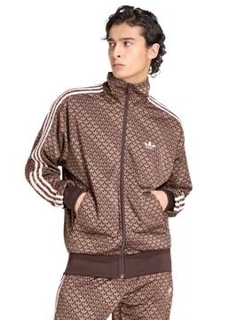 Firebird Men Tracksuits - Brown - Size L - Poly Mesh - Brown - Size: Large - Adidas - FashionsVida