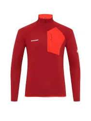 Zipshirt da uomo da turismo Aenergy Light ML Half Zip rosso XXL