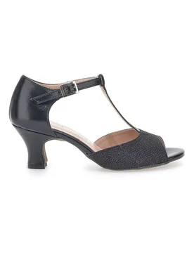 Scarpe da Ballo Nere con Suola in Pelle e Tacco Basso 5182 37 - THE FIRST DANCE - FashionsVida