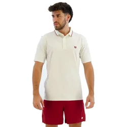 Challengers Technical Short Sleeve Polo Sandrift / Cranberry 2XL