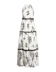 Maxi-Kleid Damen Weiß 32 Damen