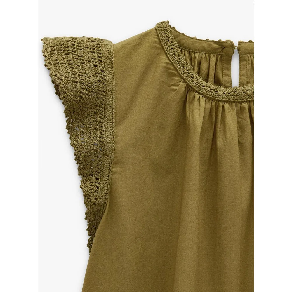 Top de mujer 100% algodón sin mangas con detalles bordados - Parfois - FashionsVida