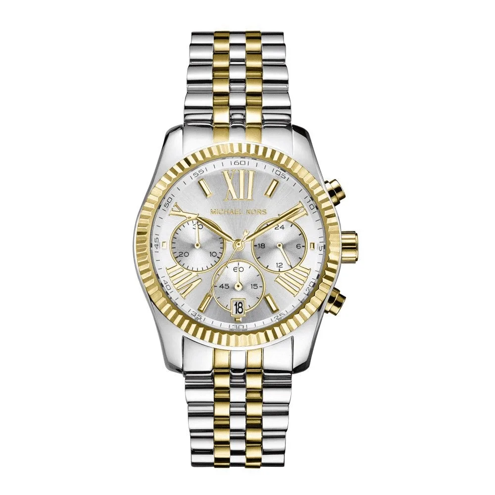 Womens Horloge Mk5955 Silver - Silver & Gold - Michael kors - FashionsVida