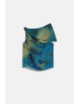Top de mujer de gasa estampada - Bimani - FashionsVida