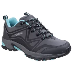 Womens/ladies Abbeydale Low Hiking Boots (Grey/black/aqua) - Size Uk 5