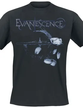 T-Shirt - Logo Petals - S bis 4XL - für Männer - Größe 3XL - schwarz - Lizenziertes Merchandise! - Männer - male - Evanescence - FashionsVida