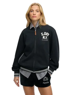 Sweat-shirt à Zip Country Club Bomber Eclipse Navy L - Superdry - FashionsVida