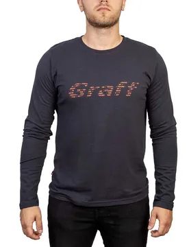 Dl Long Sleeve T-shirt Black 4XL Men - Graff - FashionsVida