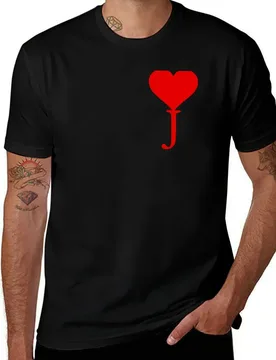 Heart with letter initial J T-Shirt Non-Shrink Basic Cotton T-Shirt - Aliexpress - FashionsVida
