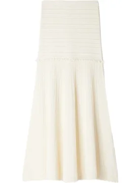 Falda larga acampanada pointelle - sandro - FashionsVida
